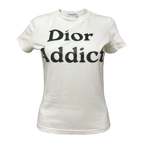 dior addict t shirt women's|2002 Dior Addict cotton T.